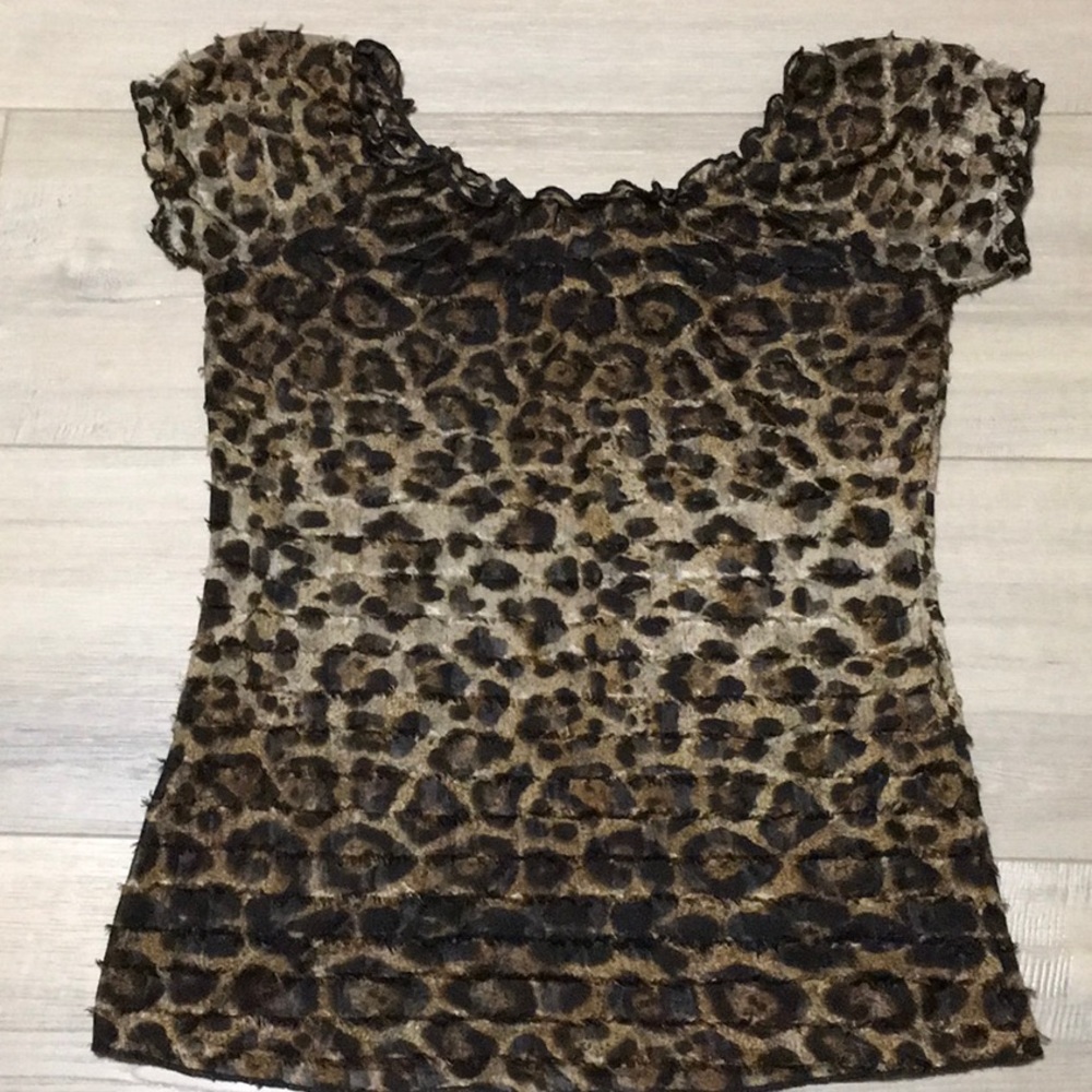 Once Again Leopard print Top Size S